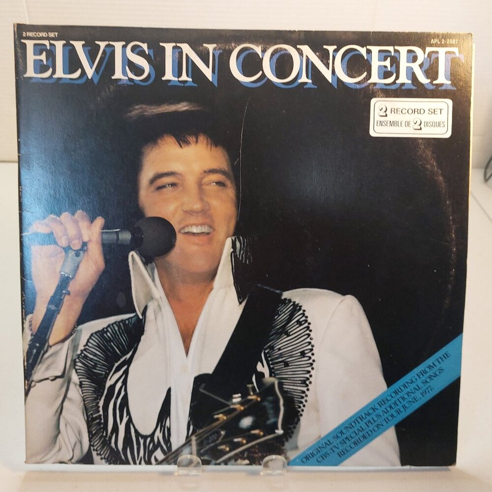 Elvis In Concert (Vinyl LP, 1977) gatefold/with special photo album